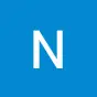A blue background with the letter n in white.